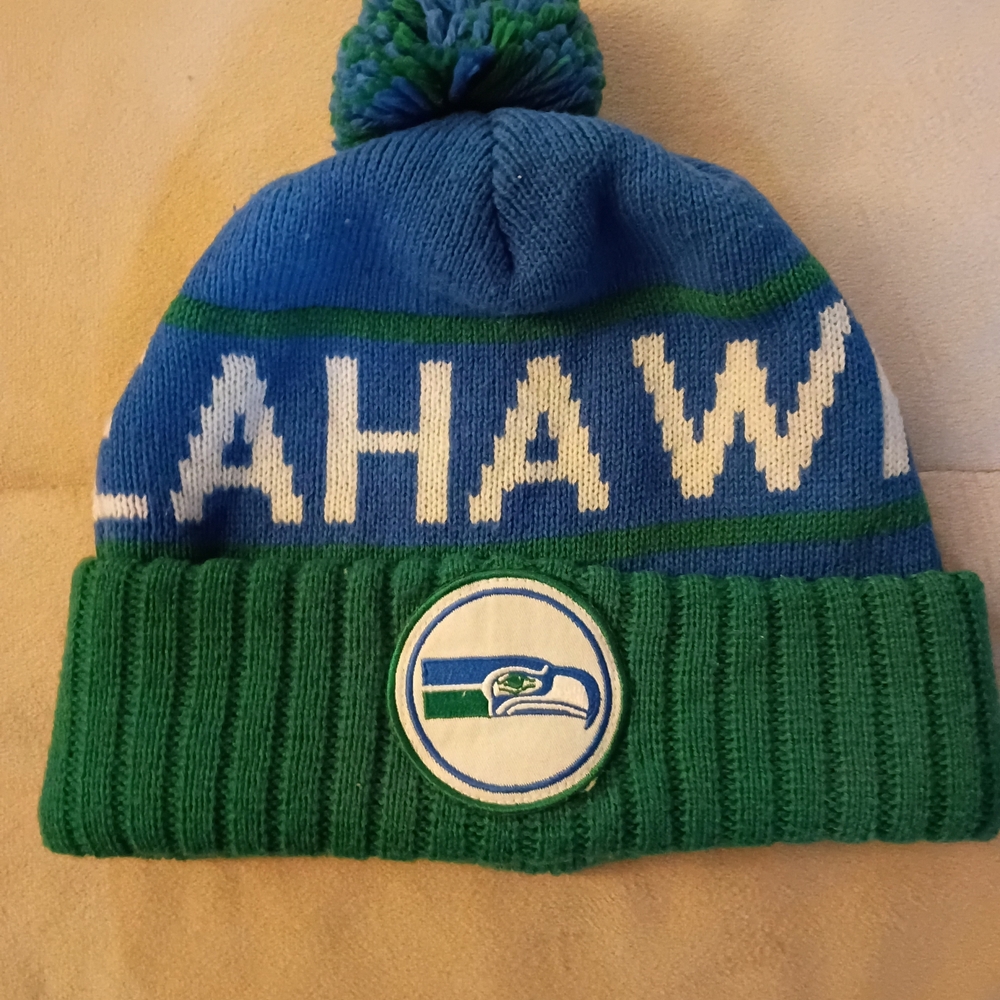 Mitchell & Ness Blue and Green Kids Beanie